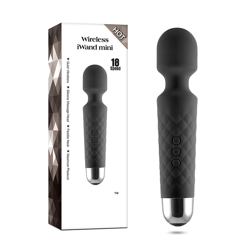 Hex Silicone Pleasure Wand - Purple