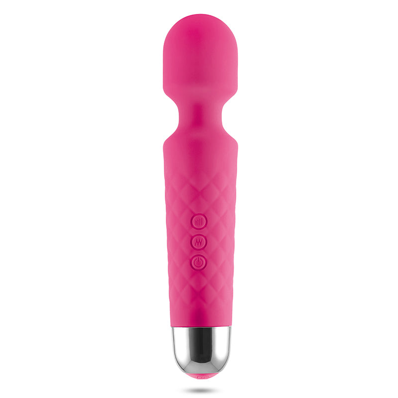Hex Silicone Pleasure Wand - Purple