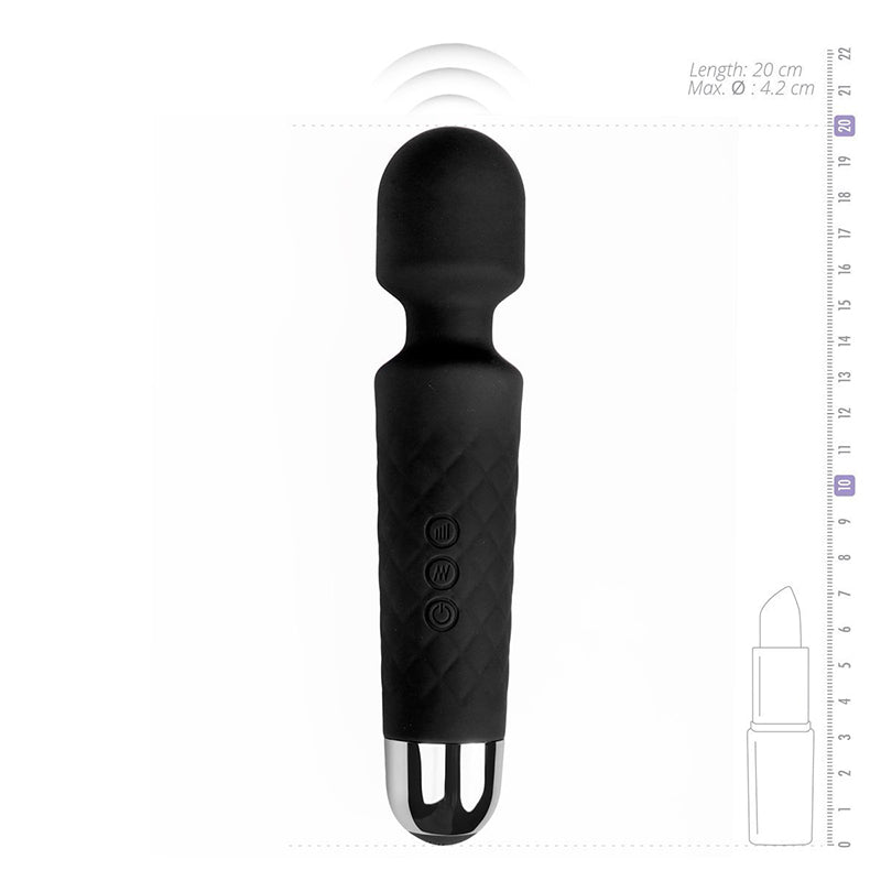 Hex Silicone Pleasure Wand - Purple