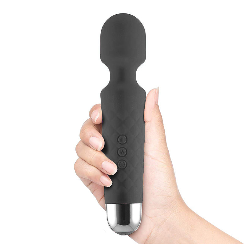 Hex Silicone Pleasure Wand - Purple