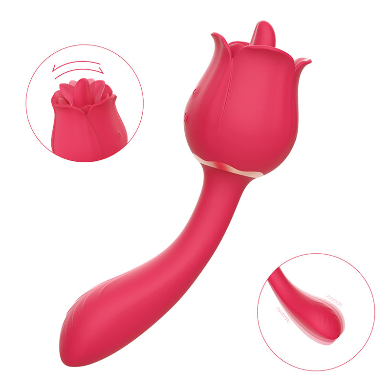 S-Hande - Rose Vibrator G Spot Red Rose