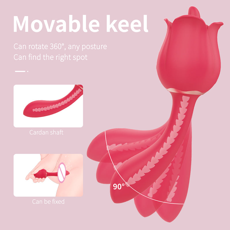 S-Hande - Rose Vibrator G Spot Red Rose
