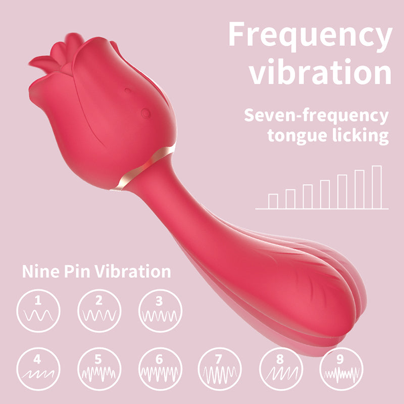 S-Hande - Rose Vibrator G Spot Red Rose