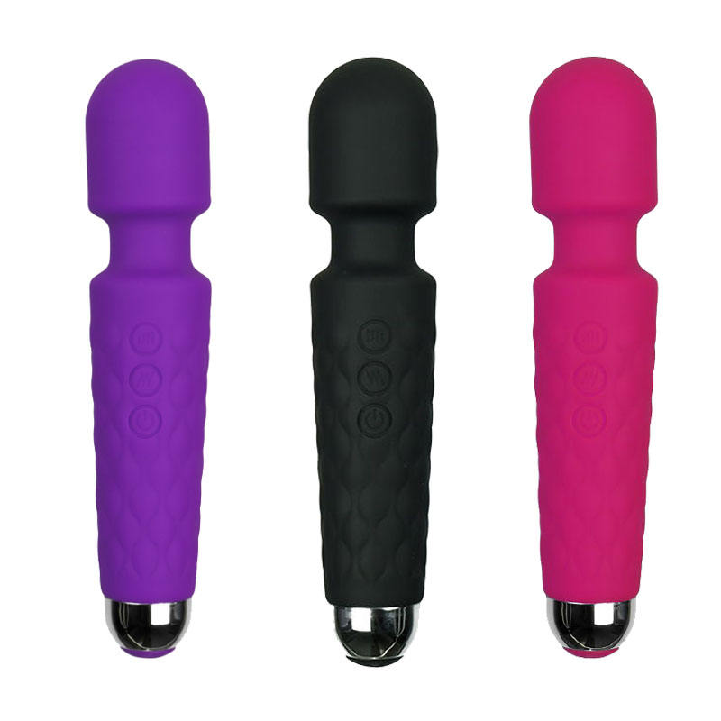 Hex Silicone Pleasure Wand - Purple