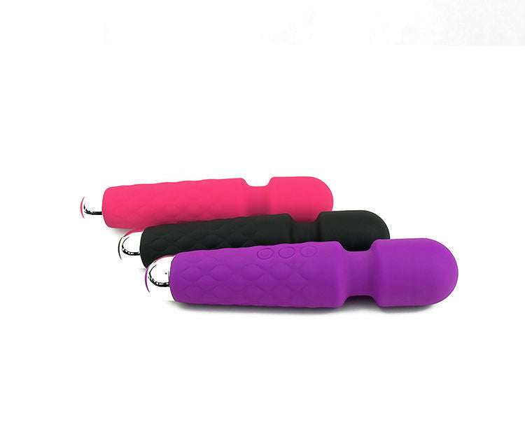 Hex Silicone Pleasure Wand - Purple