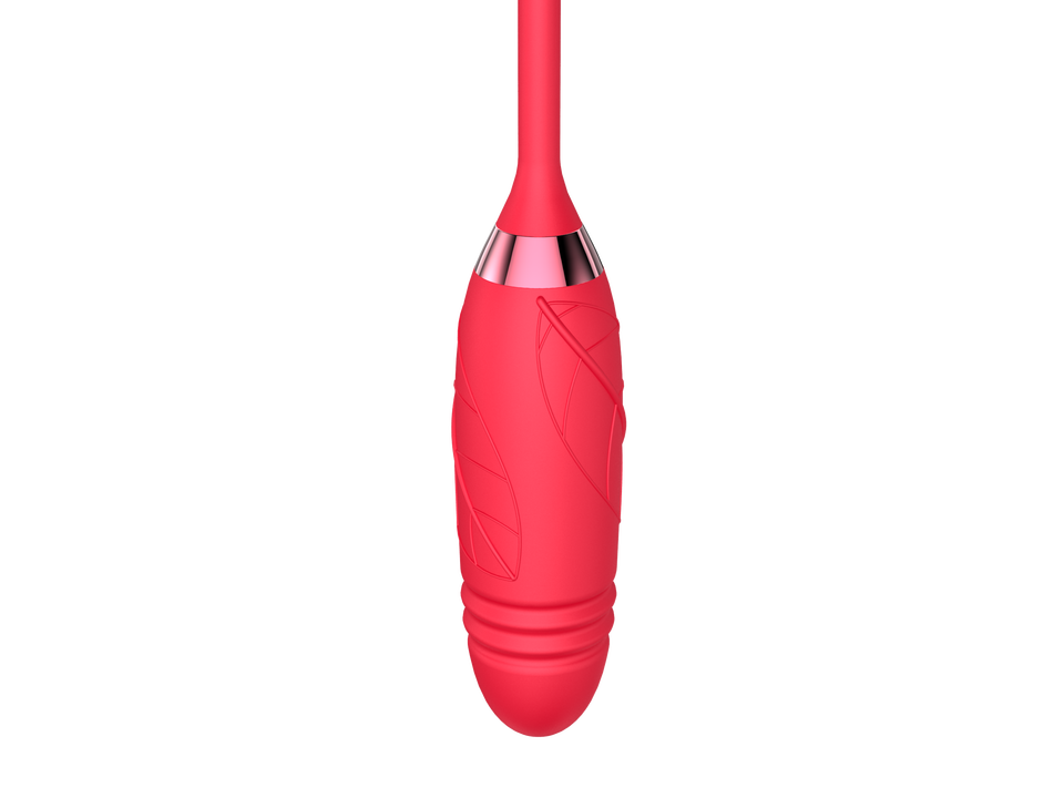 Love Rose Sucking Vibrator With Thrusting Dildo