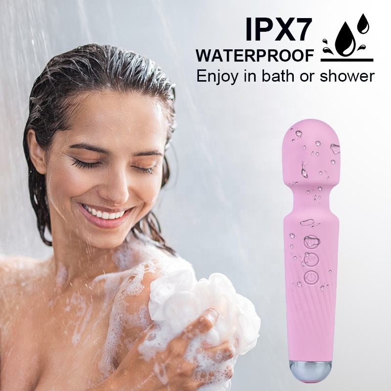 Striped Silicone Pleasure Wand - Purple
