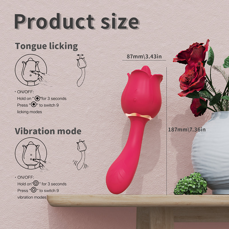 S-Hande - Rose Vibrator G Spot Red Rose