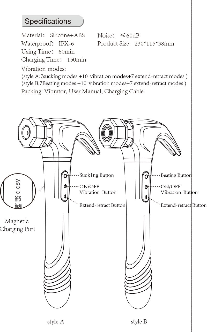 Love Hammer 4 in 1 Vibrator