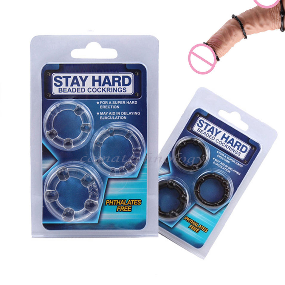 3pc Silicone Cock Rings Set